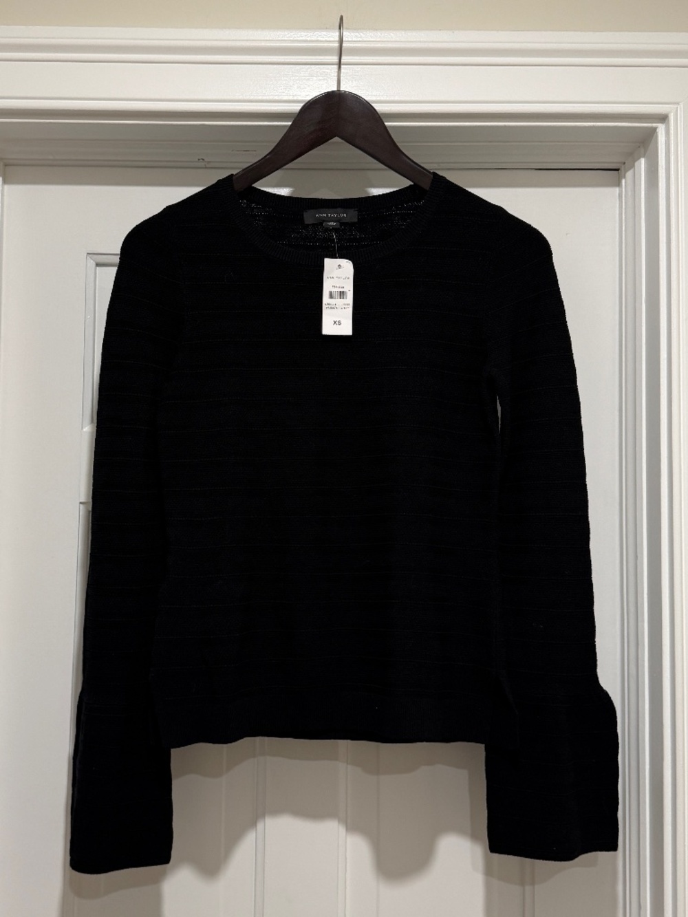 NWT Ann Taylor Black Sweater with Bell Sleeves - NEW!!